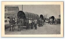 c1905 Amarillo Texas Pioneers To New York World's Fair Horses Antique Postcard picture