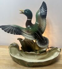 Vintage 1954 Lane And Co Flying Mallard Duck TV Lamp/Planter 14” Works picture