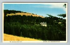 WA-Washington, Mt Spokane State Park Aerial Scenic View Vintage Postcard picture