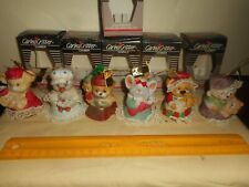 6 Vintage JASCO Caring Critters Porcelain Chimer Bells New in Boxes picture