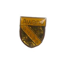 Vintage Awana 8 Year Service Award Lapel Fold Back Pin Vest For BT Bar picture