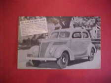 NOS Postcard 1937 37 Ford V8 Tuder Sedan HARBIDGE MOTOR KEOSAUQUA IOWA IA ROD picture