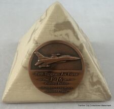 Jan 1982 Pyramid First Egyptian Air Force F-16 GD Aircraft Challenge Coin picture