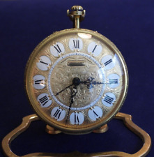 Antique Ernest Borel Versailles 8-day Desk Clock Pocket watch w/ Stand picture