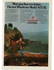 1978 WINCHESTER model 70 XTR Rifle Cowboy Hunter in High Desert Vintage Ad  picture