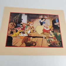 Disney Snow White and the Seven Dwarfs Exclusive Commemorative Lithograph 1994 picture