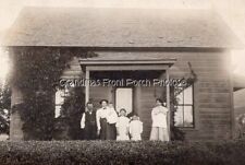 RPPC 4 Pretty Girls & Parents I'd by Humble Home Antique Real Photo Postcard picture