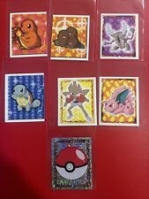 Lot of 7 Pokemon Topps Merlin Stickers Series 1 With 1 Prism picture