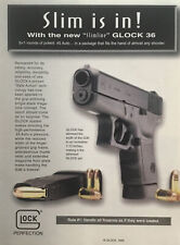 2002 Glock 36 Slimline .45 ACP Pistol Firearm Original Magazine Print Ad picture