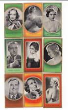 9  Vintage 1935 Movie Film Cards MARLENE DIETRICH LILIAN HARVEY GINA FALCKENBERG picture