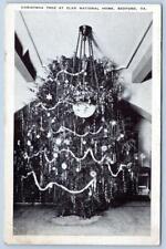 CHRISTMAS TREE AT ELKS NATIONAL HOME BEDFORD VIRGINIA*VA*VINTAGE KROPP POSTCARD picture