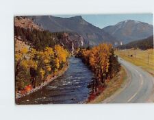Postcard Gallatin Canyon and River in Fall Montana USA picture