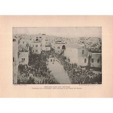 C.1919 Christms Day at Bethlehem WWI Book Print 2T1-65 picture