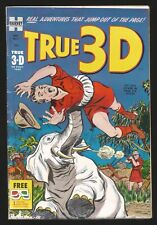 TRUE 3-D #1 - Harvey Dec. 1953 w/BOTH PAIRS OF GLASSES Signs of Moisture picture