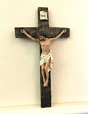 INRI 10 Inch Crucifix Jesus Christ Wall Cross Home Decor picture