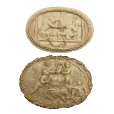 Vintage Artek MMA Pill Case Box Carved Demon And Angels .... picture