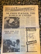 Scouting Jubilee Jamboree 1857-1957 August 1957 Rare Special Newspaper picture