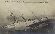 china, HONG KONG, British Warship HMS Phoenix damaged by Typhoon 1906 Postcard picture