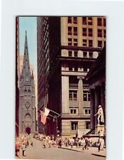 Postcard Wall Street Center Of Financial District New York City New York USA picture