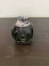 Vintage MCM Art Glass Ebony Indented Orb Table Lighter, Japan USED Not Tested picture