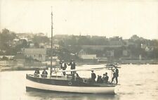 Postcard RPPC C-1910 Sydney Australia Sailboat Harbor Shoreline 24-6593 picture
