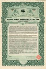 North Pines Steamship Co. - $1,000 - Bond - Shipping Bonds picture