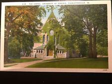 Vintage Postcard 1930-1945 The Chapel University of Va Charlottesville Virginia picture