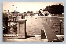 New Hampton Iowa RPPC Postcard Municipal Pool picture
