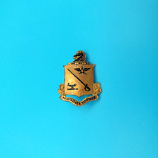 Pre WWII US Army Cavalry Pin Authentic Mobilitate Vigemus Military Ft. Riley Pin picture