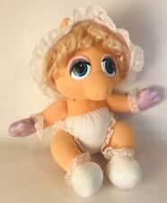 Miss Piggy Hasbro Softies Henson Muppet Babies Doll Plush 1985 11” Clean picture