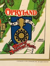 1993 Opryland USA Vintage Theme Park Souvenir Map Nashville, TN *LIMITED ED*FLAT picture