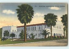 Postcard: Municipal Auditorium (Tuscawilla Park) - Ocala, Florida picture