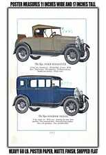 11x17 POSTER - 1928 Model A Roadster Fordor Sedan picture