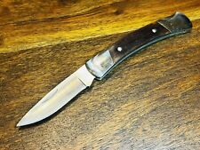 2013 BUCK USA 503 Prince Wood Handle Pocket Knife Nickel Silver Forever Warranty picture