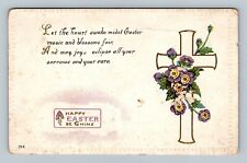 A Happy Easter & Be Ghine Tide Cross Flowers Foil Embossed picture