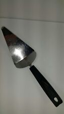 Vintage EKCO USA Pie Cake Servers Angled Stainless Black Handle picture