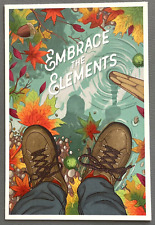 Outdoor Activity - Hiking - Fall Colors - Lantern Press Postcard picture
