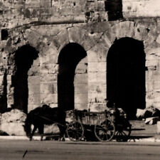 Vintage 1930s RPPC Acropolis Athens Facade Odeon Herod Atticus Postcard Greece picture