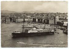 Marseille Vieux Port vu du Transbordeur Ships RPPC France Postcard picture