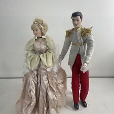 Disney CINDERELLA and PRINCE CHARMING Porcelain Doll Set Limited Edition 5000 picture