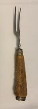 Vtg ROSTFREI  ANTLER HANDLE MEAT CARVING FORK . See Photos picture