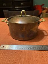Vintage PAUL REVERE Limited Edition Copper Pot with Lid Cookware 2.5 - 3 Quart picture