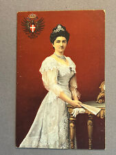 Queen Elena Of Montenegro Italy In White Dress & Tiara, Gloves, Stengel, ca 1910 picture