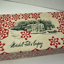 Vintage Marshall Field & Company Christmas Gift Box Snow Horse 10.5” X 4” X 2.1 picture