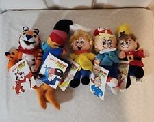 1997 Kellogg's Cereal Mascots Breakfast Bunch Beanie Plush Lot of 5 with Tags picture