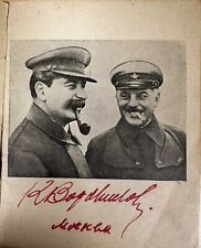 Autograph of Kliment Voroshilov (rare with COA) picture
