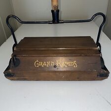Antique Bissell's Grand Rapids Wooden Cyco Bearing Manual Sweeper Vacuum 1920s picture