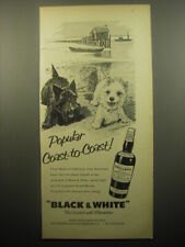 1959 Black & White Scotch Ad - art by Morgan Dennis - Popular coast-to-coast picture