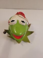 Jim Henson Kermit Muppet Christmas Ornament Paper Mache Korea Vintage 1979 picture