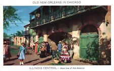 Postcard IL Old New Orleans in Chicago Railroad Fair Chrome Vintage PC H4088 picture